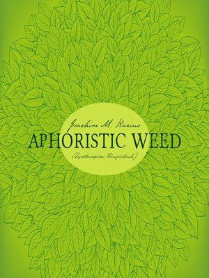 cover image of Aphoristic Weed